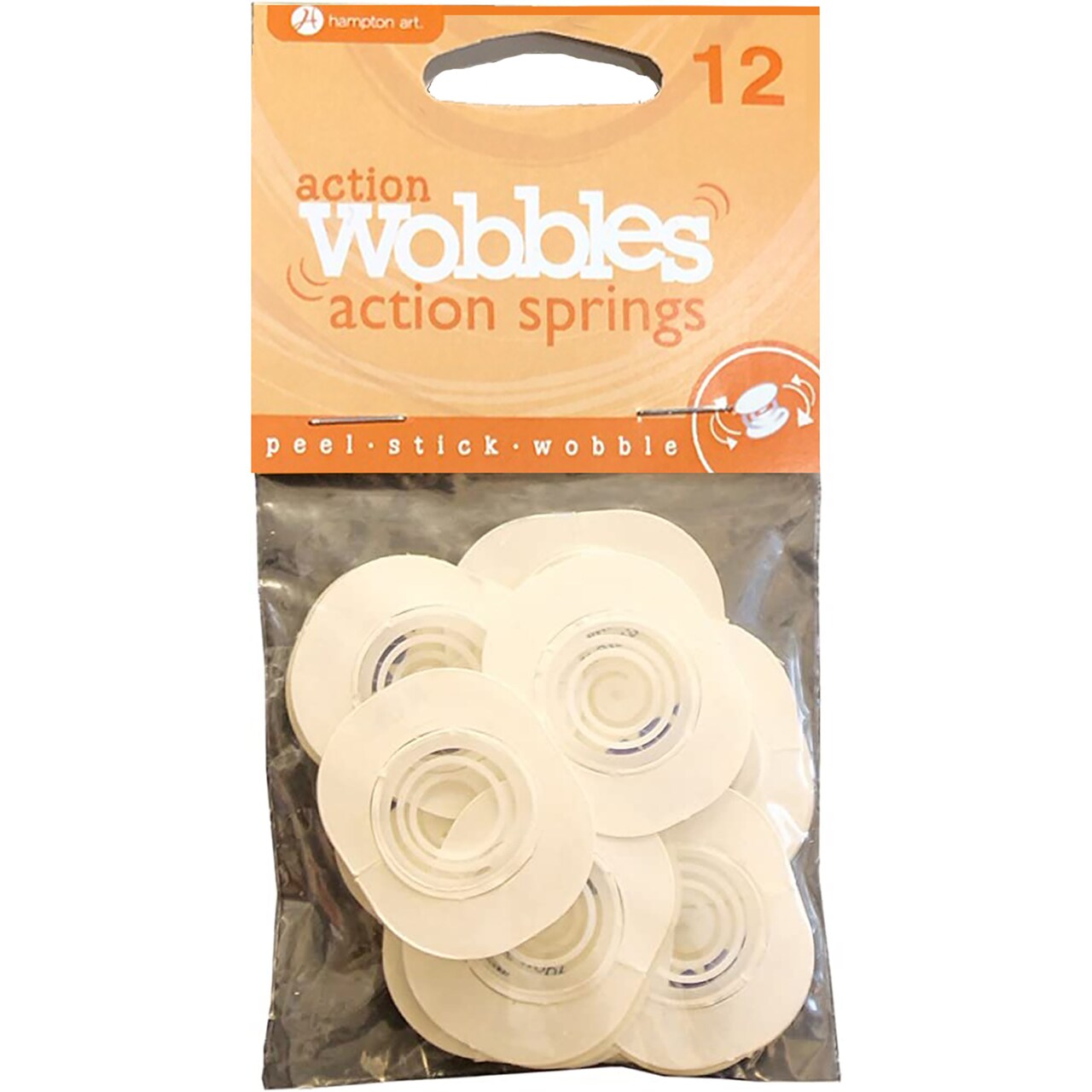 Hampton Art Action Wobbles Standard 12 pieces, Action Wobbler, Wobble Kit, Wobblers for card making, Craft Springs, Action Wobblers for Cards, Action Wobble Springs